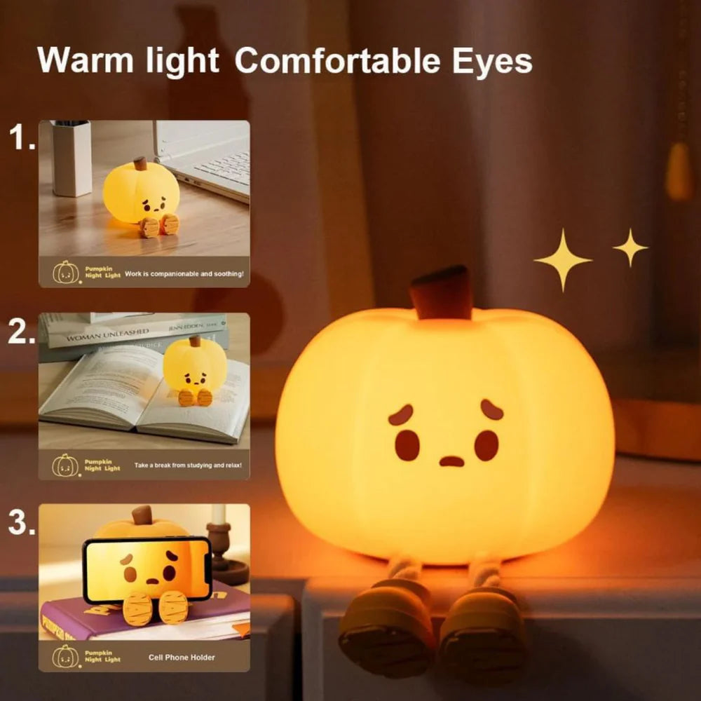 CUTE BABY PUMBKIN LAMP
