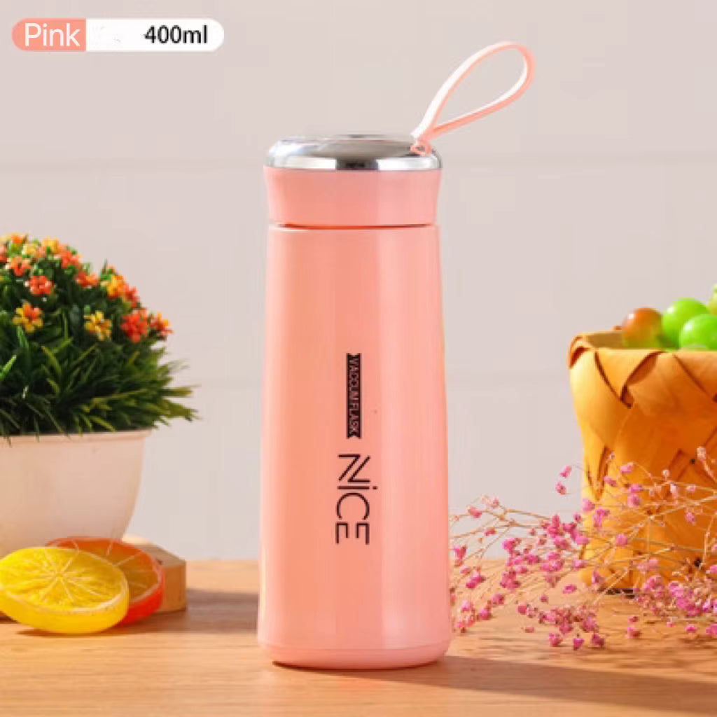 Nice Glass Water Bottle (1 piece,500 ML) - Multicolor