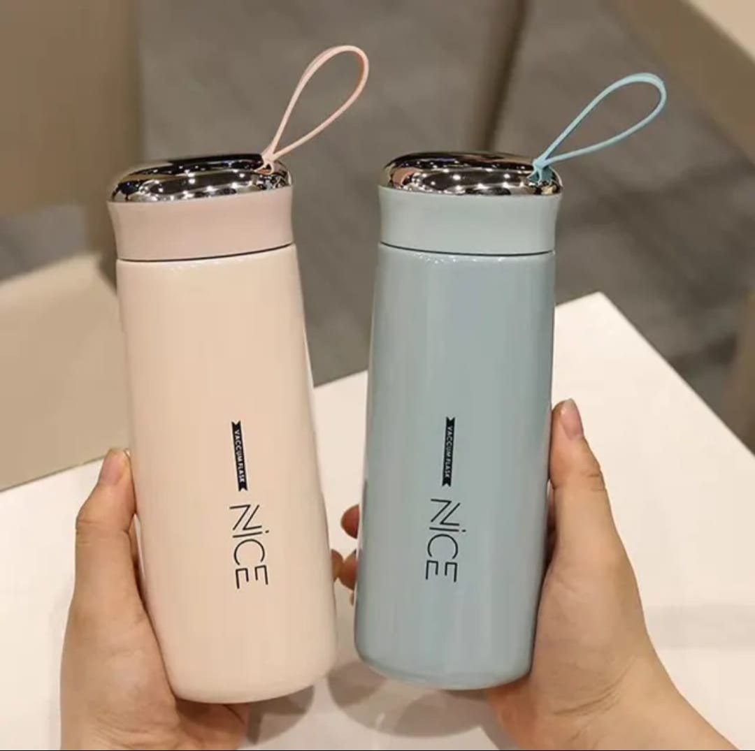 Nice Glass Water Bottle (1 piece,500 ML) - Multicolor