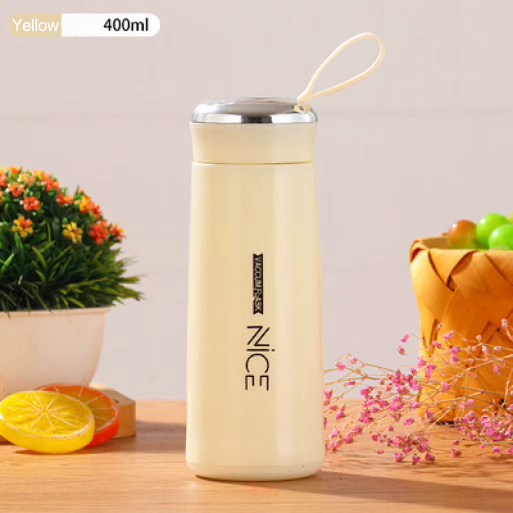 Nice Glass Water Bottle (1 piece,500 ML) - Multicolor
