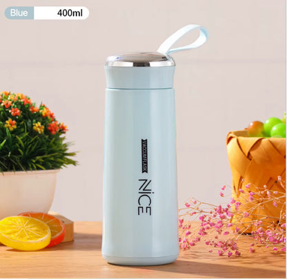 Nice Glass Water Bottle (1 piece,500 ML) - Multicolor